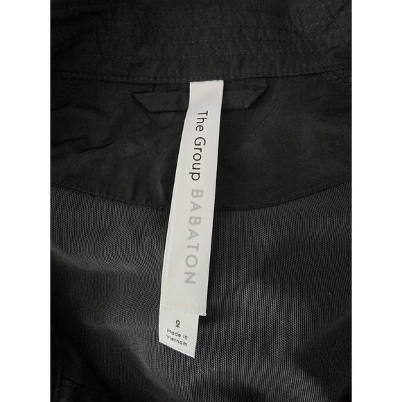 The Group Babaton Aritzia Biles Nylon Anorak Black Jacket Lightweight‎ 2 Small - Picture 6 of 12